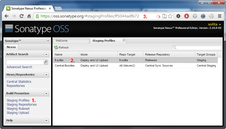 How to find your stagingProfileId