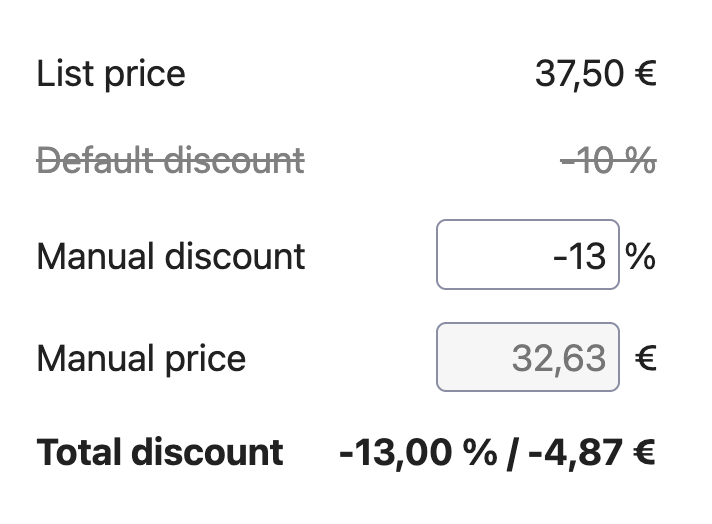Form fields with various styling